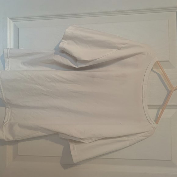 White and Navy Pocket Tee - Picture 2 of 3